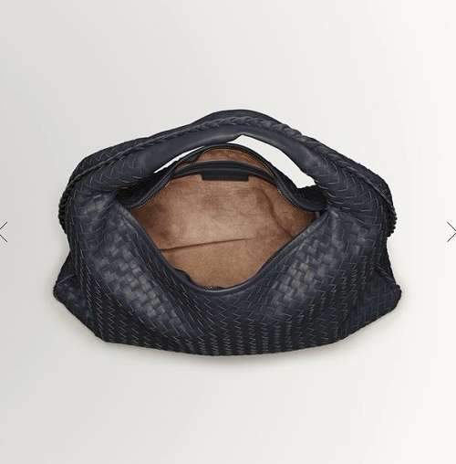 Bottega Veneta Nappa Hobo Lambskin Bag 5091 dark blue